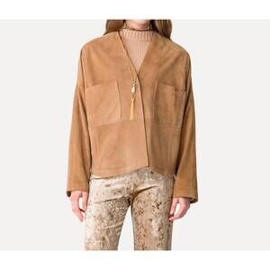 NEW FORTE FORTE heavy suede kimono in noce